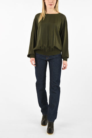 MM6 Waist Elastic Band Loose Fit Top
