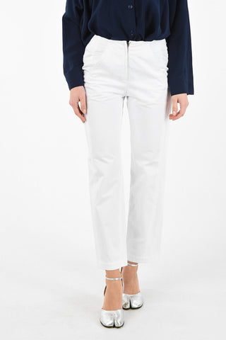 MM6 Zip Closure High-Rise Waist Pants