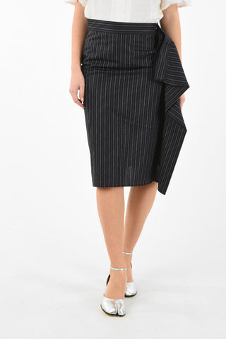 MM6 Pinstriped Pencil Skirt