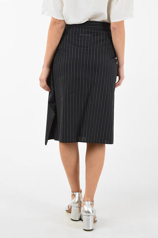 MM6 Pinstriped Pencil Skirt