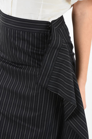MM6 Pinstriped Pencil Skirt