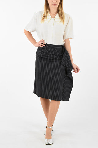 MM6 Pinstriped Pencil Skirt