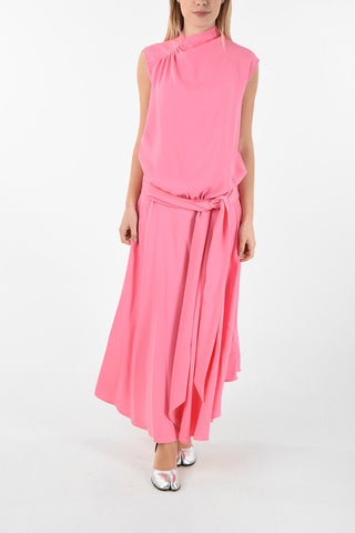 MM4 Maxi Vestito Empire con Pieghe
