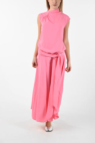 MM4 Maxi Vestito Empire con Pieghe