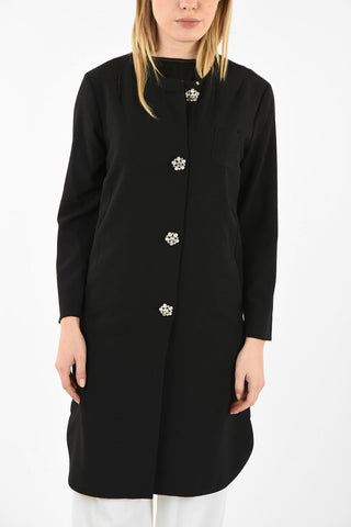 MM6 Giacca Oversize con Bottoni Gioiello