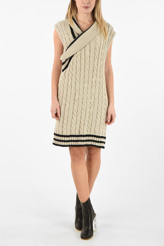 MM1 Sleeveless Cable Knit Dress