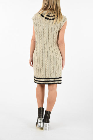 MM1 Sleeveless Cable Knit Dress