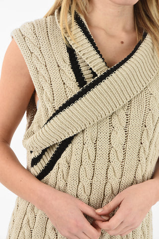 MM1 Sleeveless Cable Knit Dress
