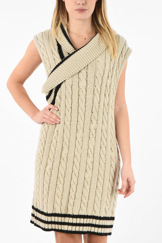 MM1 Sleeveless Cable Knit Dress