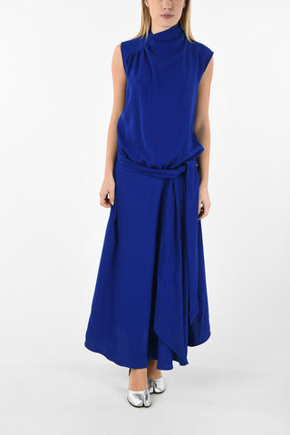 MM4 Maxi Vestito Empire con Pieghe