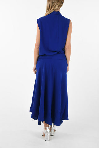 MM4 Maxi Vestito Empire con Pieghe