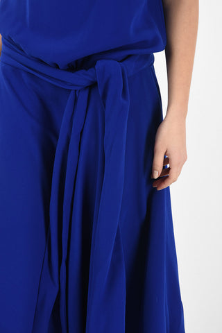 MM4 Maxi Vestito Empire con Pieghe