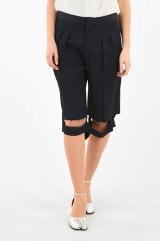 MM1 Cut Out Single Pleat Shorts