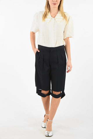 MM1 Cut Out Single Pleat Shorts