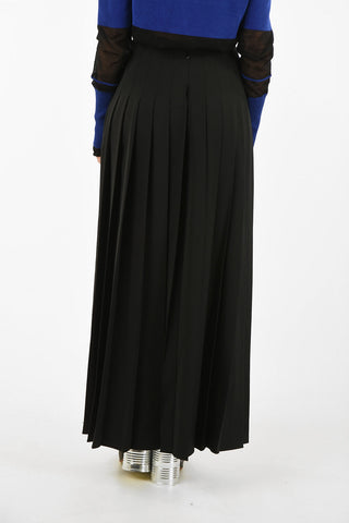 MM4 High-Rise Waist Accordion Asymmetrical Skirt