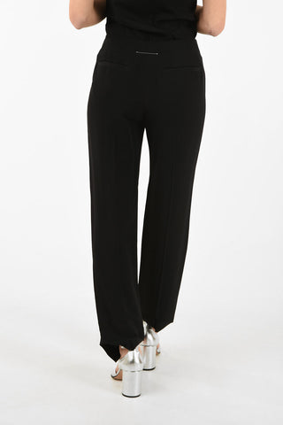 MM6 Mid-Rise Waist Single Pleat Pants