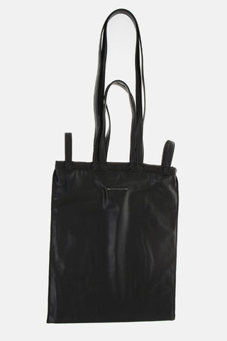 MM6 Faux-Leather Logo Printed 6 Handle Tote Bag