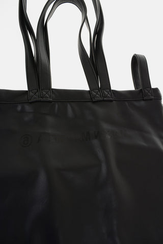 MM6 Faux-Leather Logo Printed 6 Handle Tote Bag