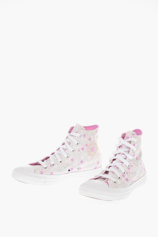 CHUCK TAYLOR ALL STAR Floral- Print Canvas High-top Sneakers