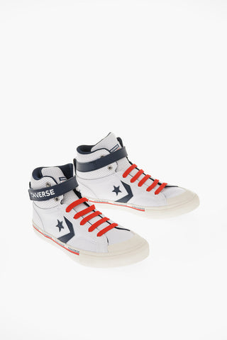 Faux Leather High-top Sneakers