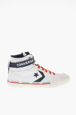 Faux Leather High-top Sneakers