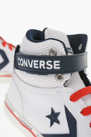Faux Leather High-top Sneakers