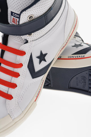 Faux Leather High-top Sneakers