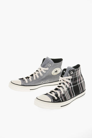 CHUCK TAYLOR ALL STAR Houndstooth and Tartan Check High-top Sneakers