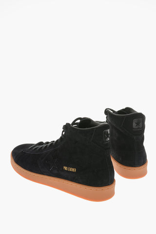 Suede Leather High-top Sneakers