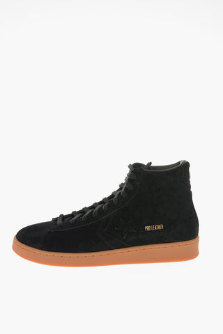 Suede Leather High-top Sneakers