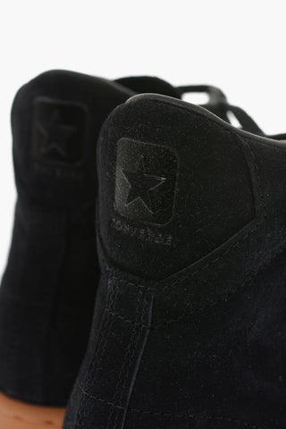 Suede Leather High-top Sneakers