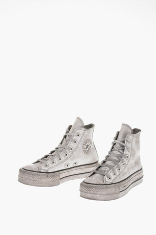 CHUCK TAYLOR ALL STAR leather Vintage Effect High-top Sneakers