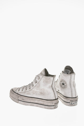 CHUCK TAYLOR ALL STAR leather Vintage Effect High-top Sneakers