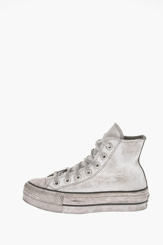 CHUCK TAYLOR ALL STAR leather Vintage Effect High-top Sneakers