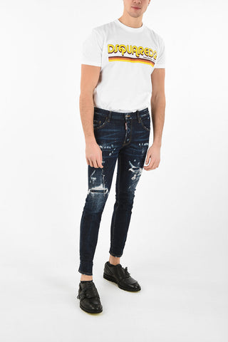 15cm Distressed Printed SKATER Jeans