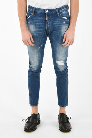 Jeans TIDY BIKER Capri Distressed 16cm
