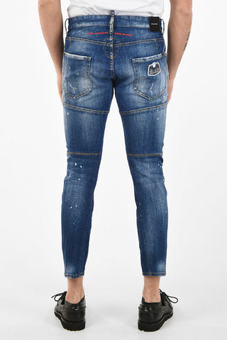 15cm Printed Capri TIDY BIKER Jeans