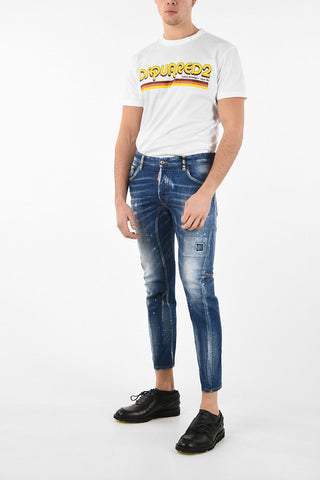 15cm Printed Capri TIDY BIKER Jeans