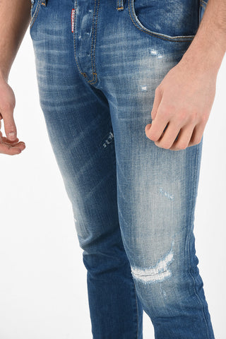 16cm Stretch Denim Capri SKATER Jeans