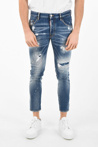 Jeans SKATER Distressed Capri 15cm