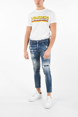 Jeans SKATER Distressed Capri 15cm
