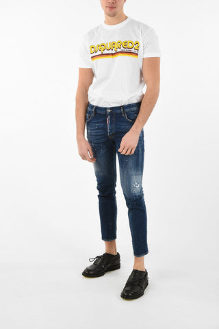 15cm Distressed Printed SKATER Jeans