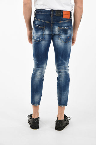15cm Distressed Printed SKATER Jeans