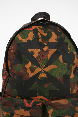 Camouflage Double Outer Pocket ARROW Backpack
