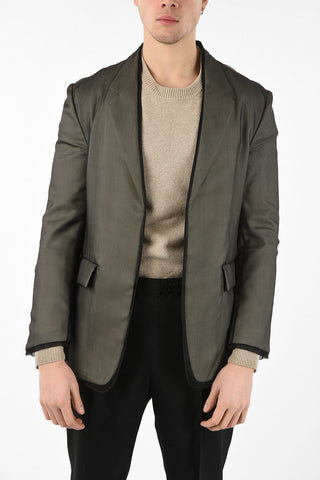 MM10 SILK ORGANZA TRANSLUCENT OVERLAY BLAZER