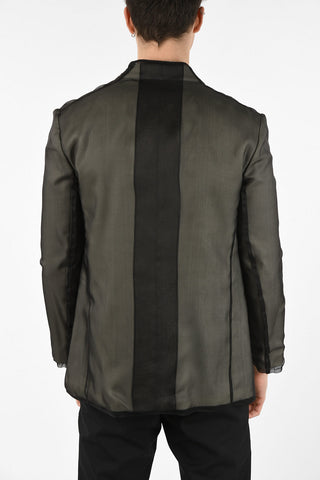 MM10 SILK ORGANZA TRANSLUCENT OVERLAY BLAZER