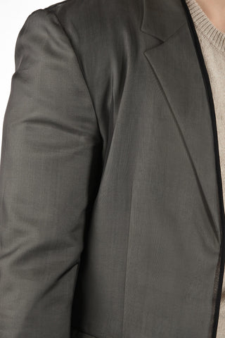 MM10 SILK ORGANZA TRANSLUCENT OVERLAY BLAZER