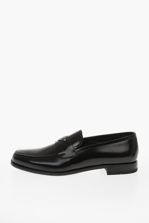 Brushed Leather Bit Loafers