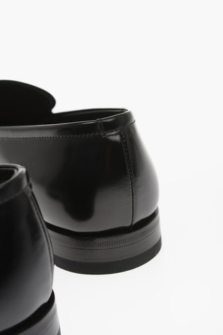 Brushed Leather Bit Loafers