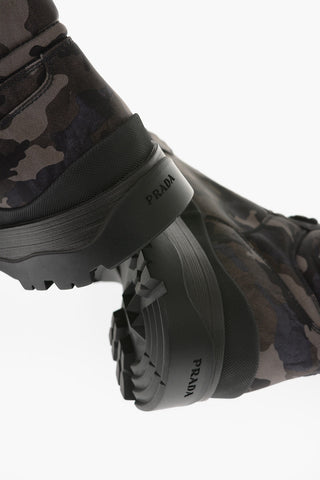 Camouflage Textile Hiking Boots